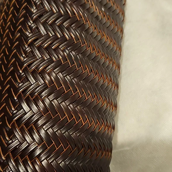 Nwt Split Leather Woven Bag - Picture 5 of 11